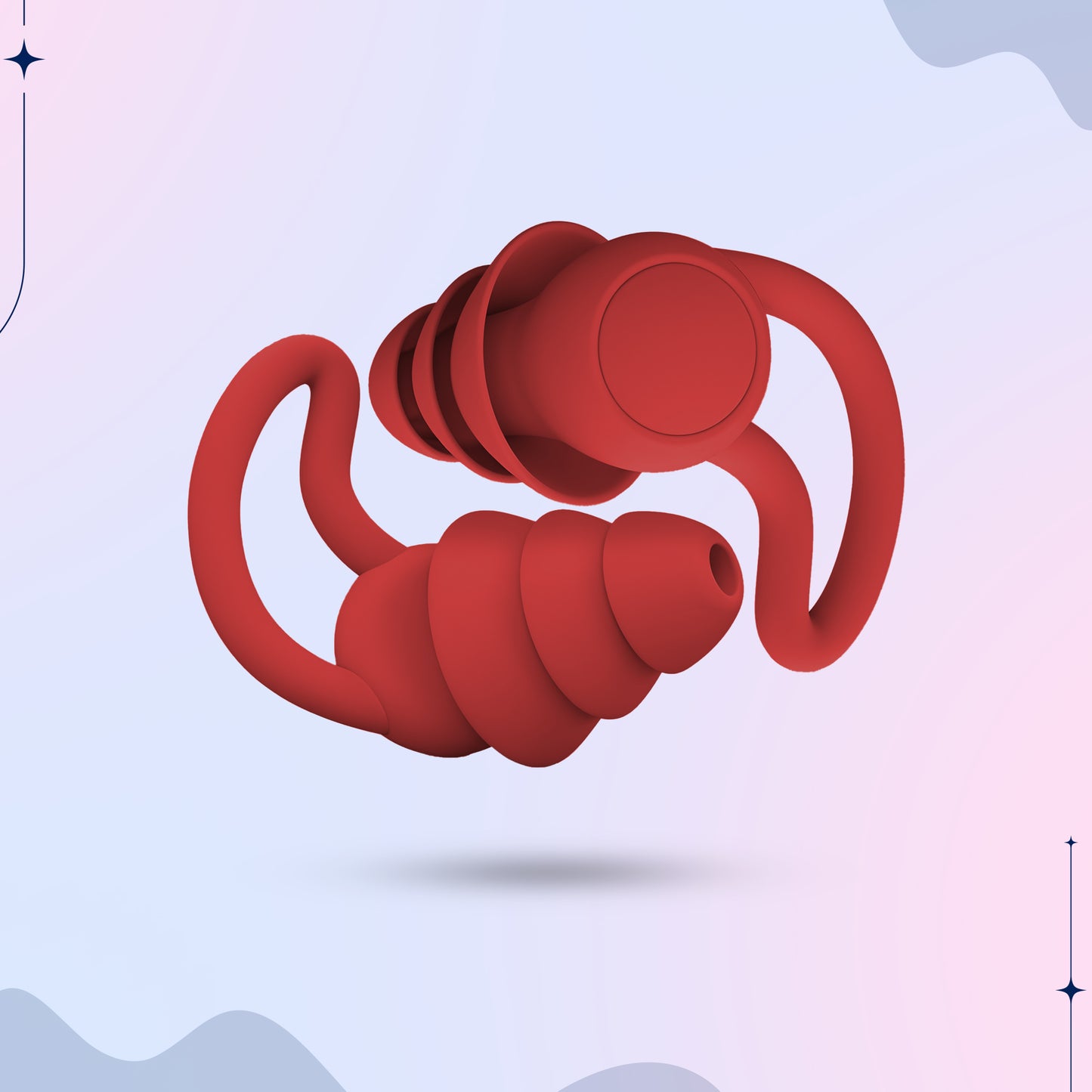 Noise Cancelling Ear Plugs Red