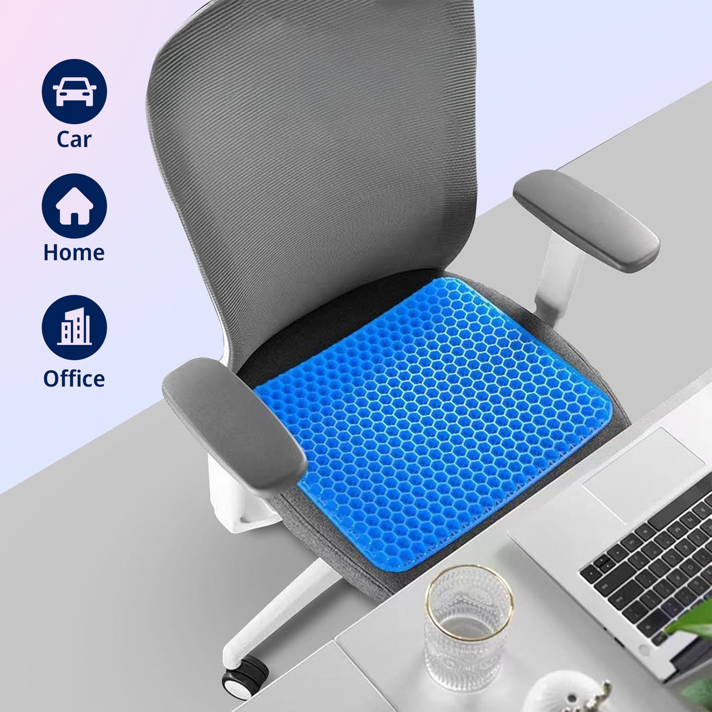 Honeycomb Gel Seat Cushion For All-day Comfort while Working