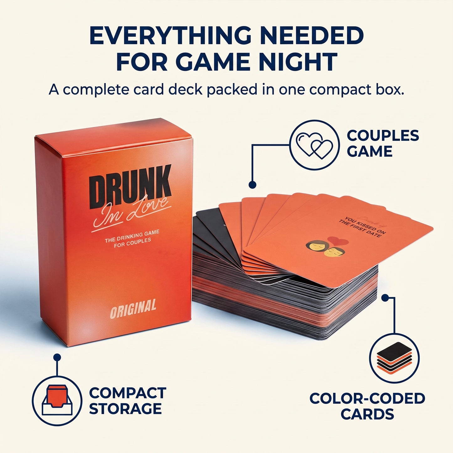 Drunk In Love - Couples Drinking Card Game