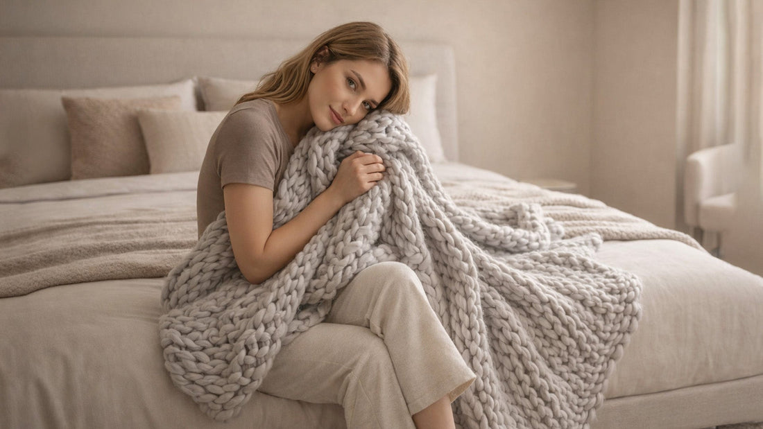 How A Knitted Weighted Blanket Can Relieve Stress