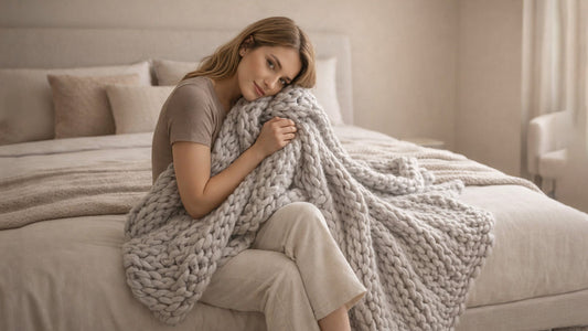 How A Knitted Weighted Blanket Can Relieve Stress