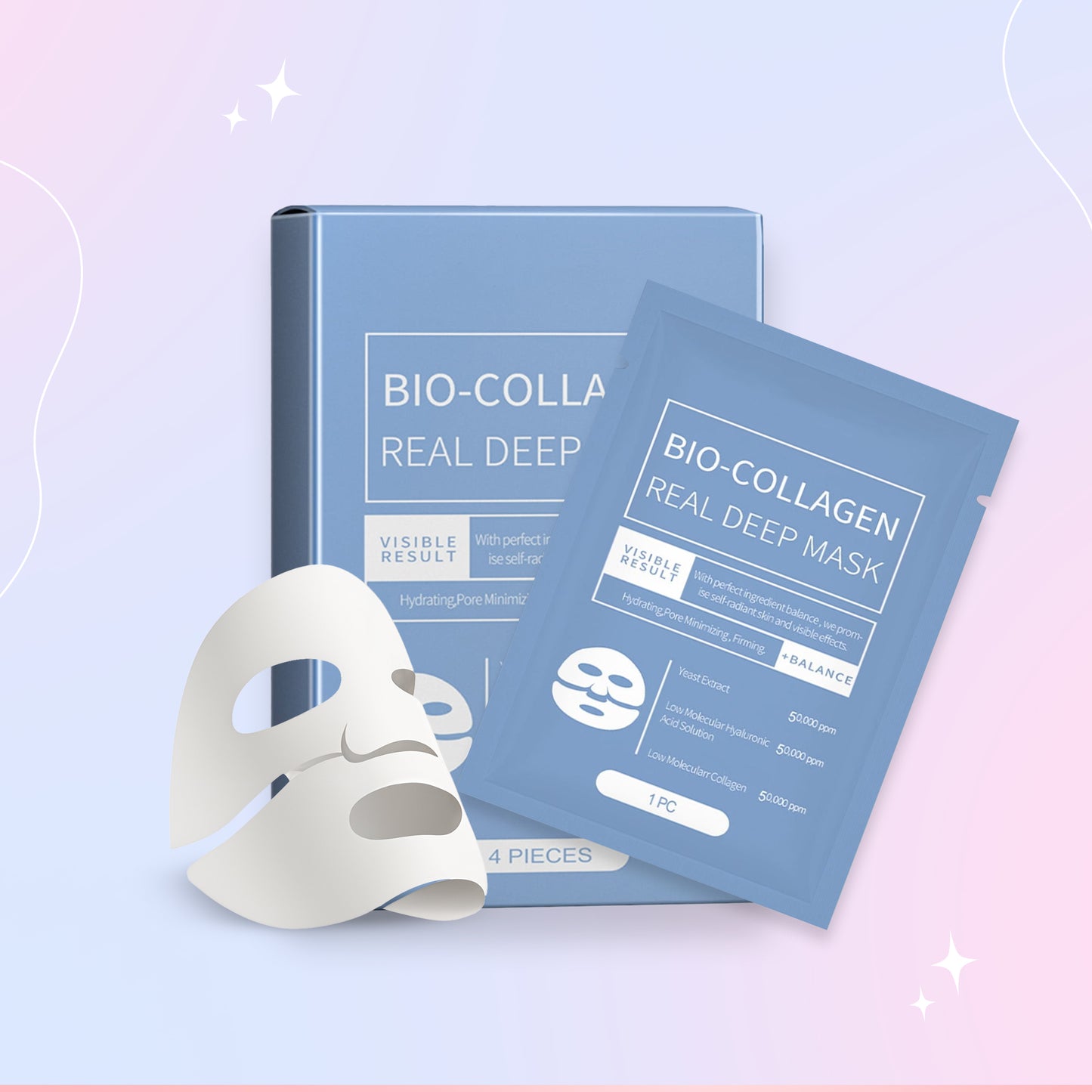 Bio-Collagen Deep Mask - Anti-Wrinkle Lifting Mask for Deep Collagen Renewal