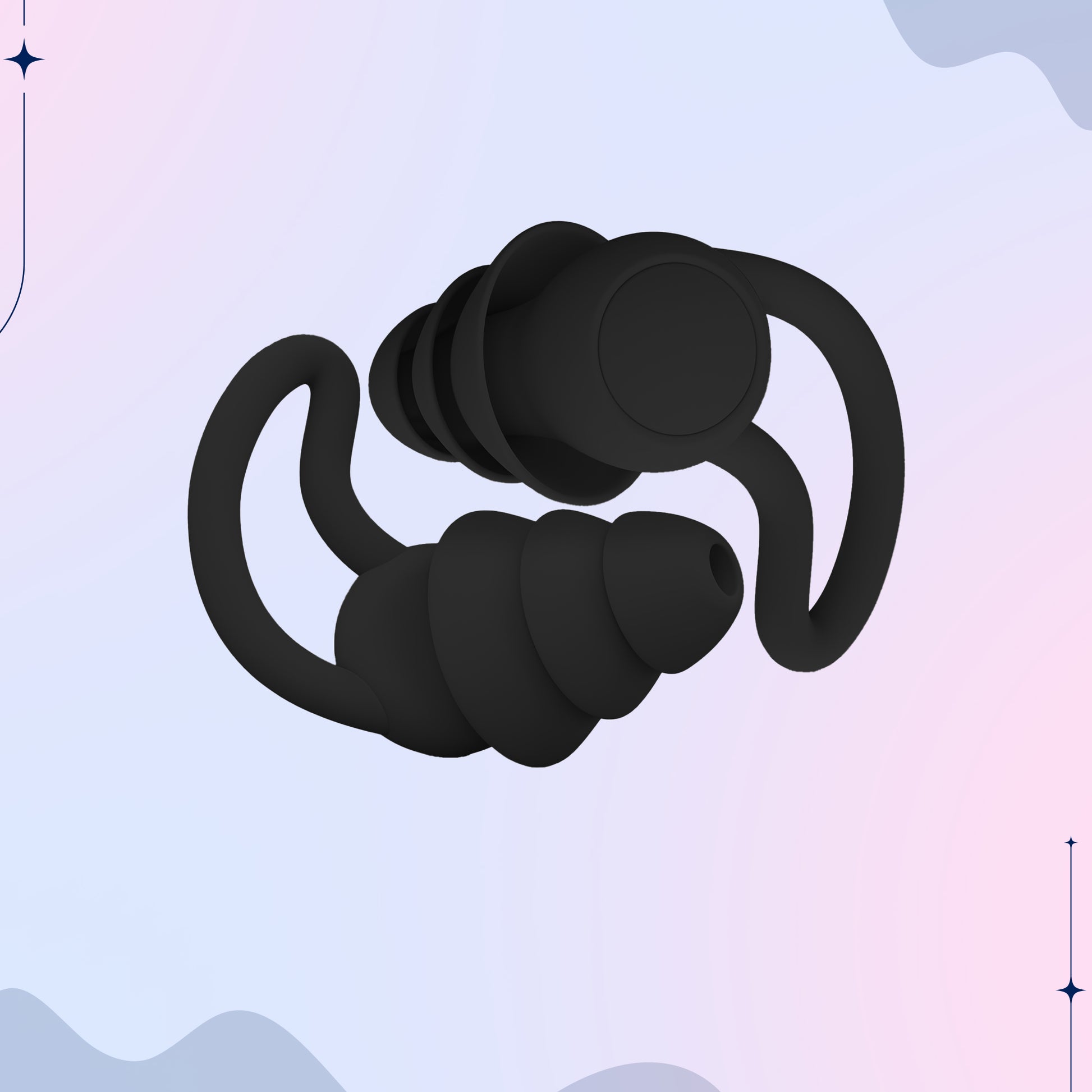 Noise Cancelling Ear Plugs Black