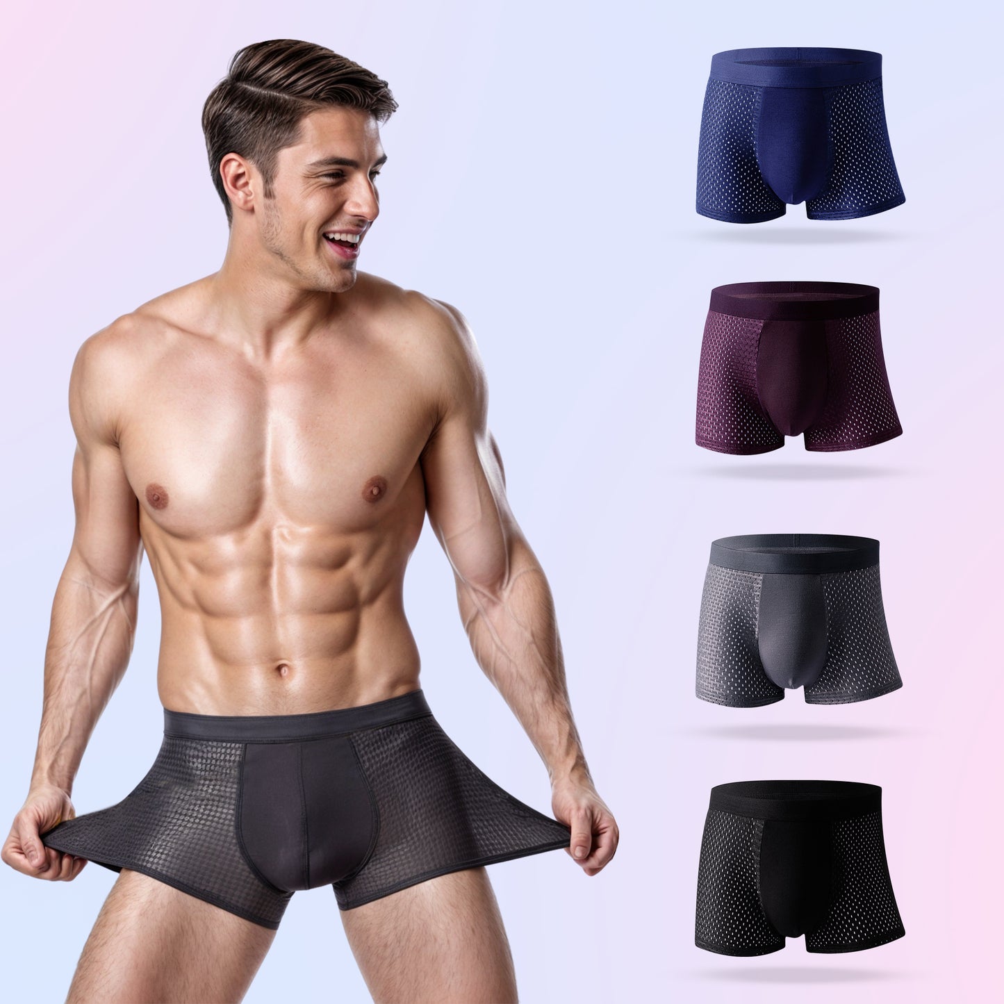 Bamboo Comfort Boxers - Stay Cool Without Sweat - Buy 1 Get 2 Free