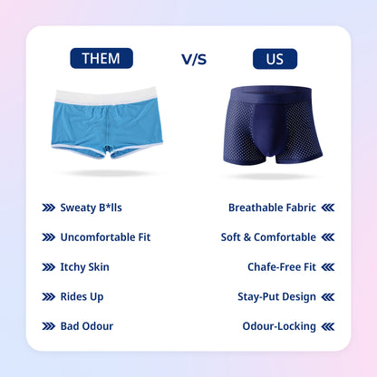 Bamboo Comfort Boxers - Stay Cool Without Sweat - Buy 1 Get 2 Free