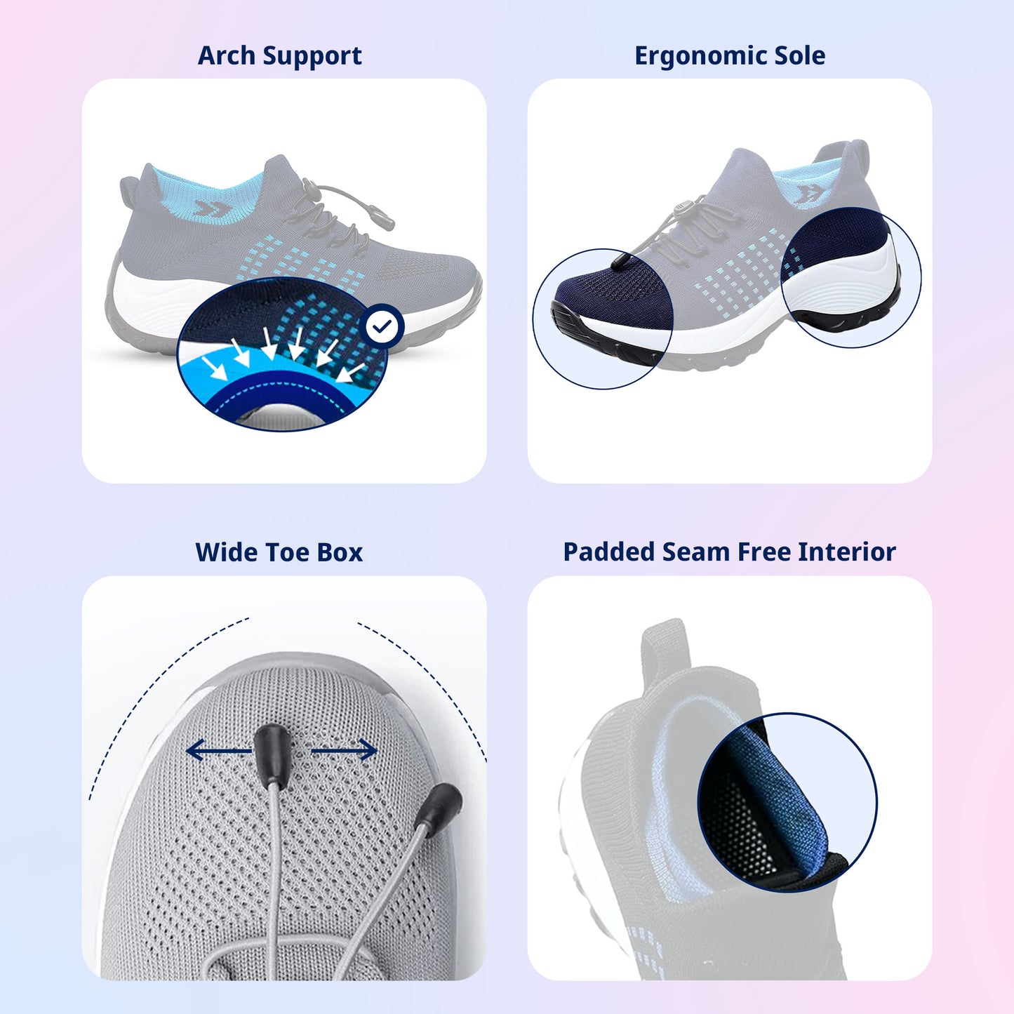 Ortho Stretch Comfort Shoes for Women - Comfort & Relief From All Day Walking