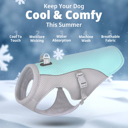 Pet Dog Summer Cooling Vest with Lightweight, Breathable & Reflective Design - Buy 1 Get 1 FREE