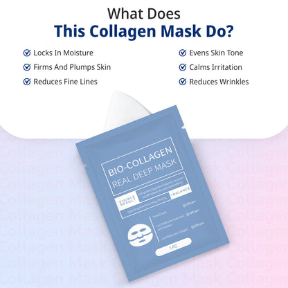 Bio-Collagen Deep Mask - Anti-Wrinkle Lifting Mask for Deep Collagen Renewal