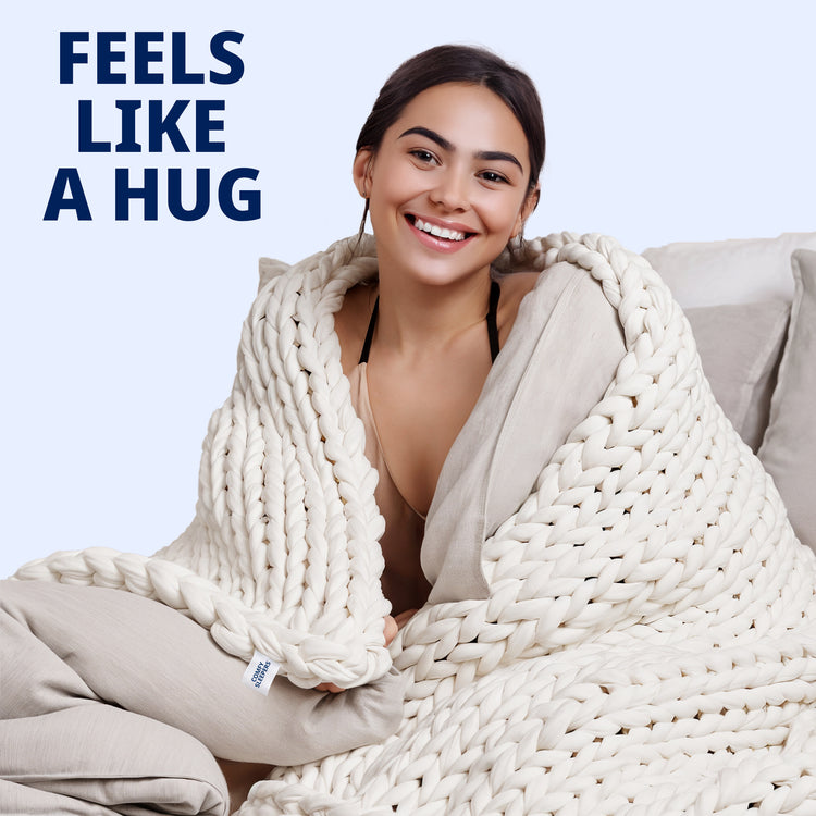 Chunky Knit Weighted Blanket