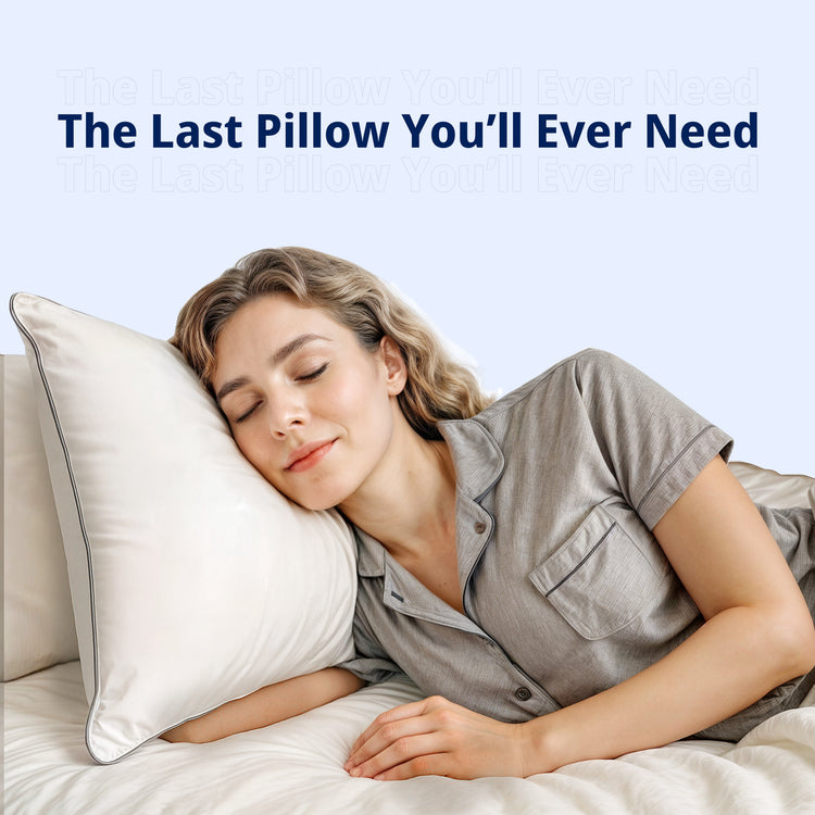Goose Feather Cooling Pillow