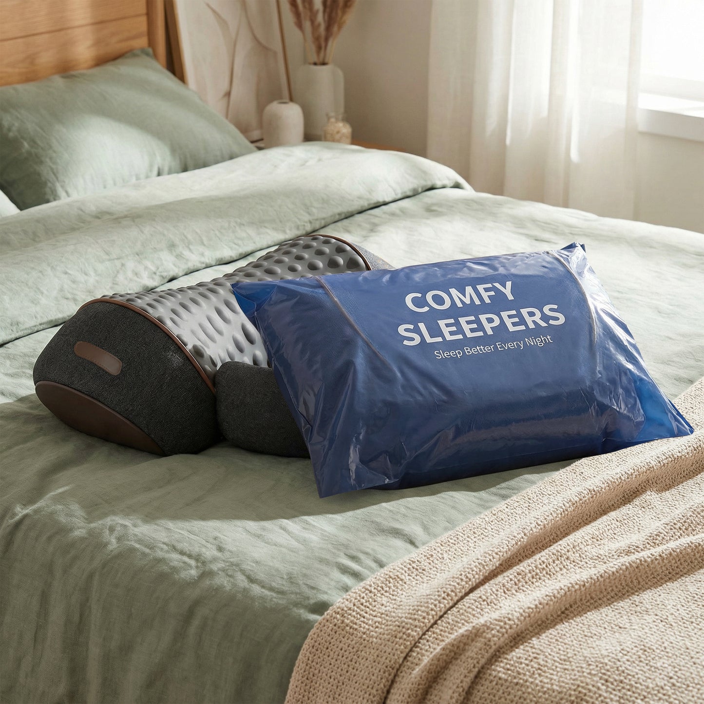 Neck & Shoulder Traction Massager Pillow