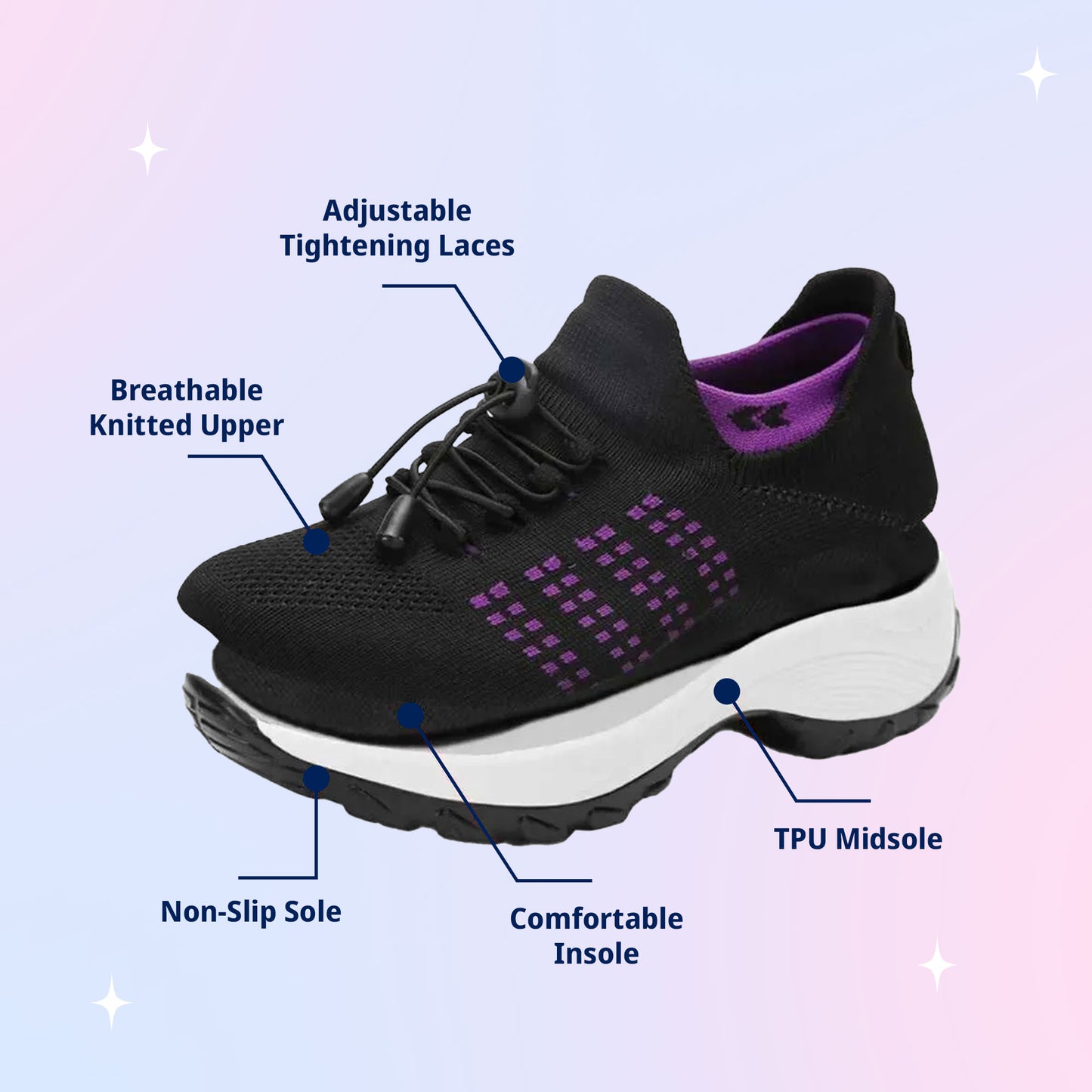 Ortho Stretch Comfort Shoes for Women - Comfort & Relief From All Day Walking
