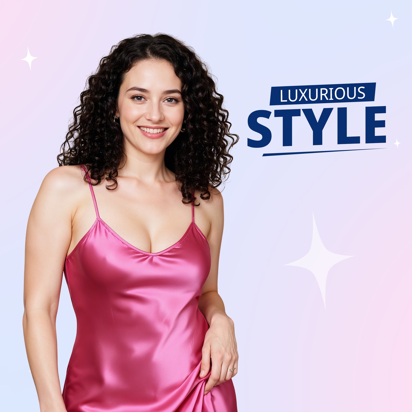 Silk Flowy Nightgown - Nightwear & Dress