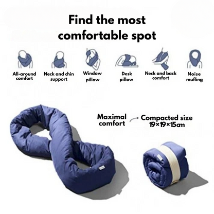 Infinity Travel Neck Pillow – Soft Neck Scarf for Home & Travel Sleep Support