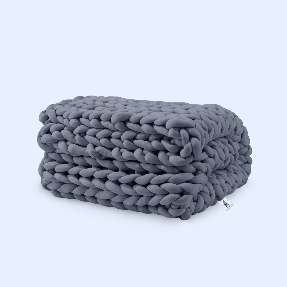 Coperta Pesata a Maglia Grossa