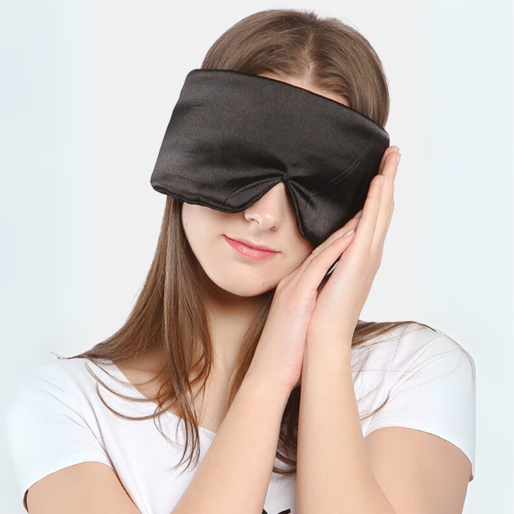 Luxurious Wide Padded Silk Sleeping Eye Mask