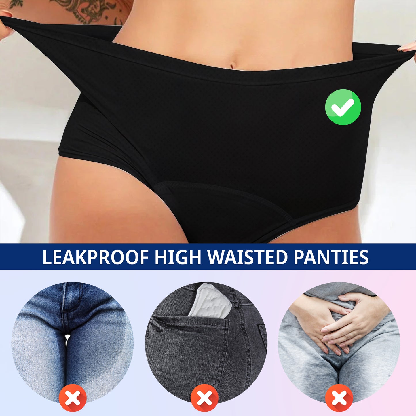 Leakproof High Waisted Panties