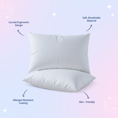 Sleeping All Night Pillow - Extra Comfort & Relaxation for Longer Hours Sleepers