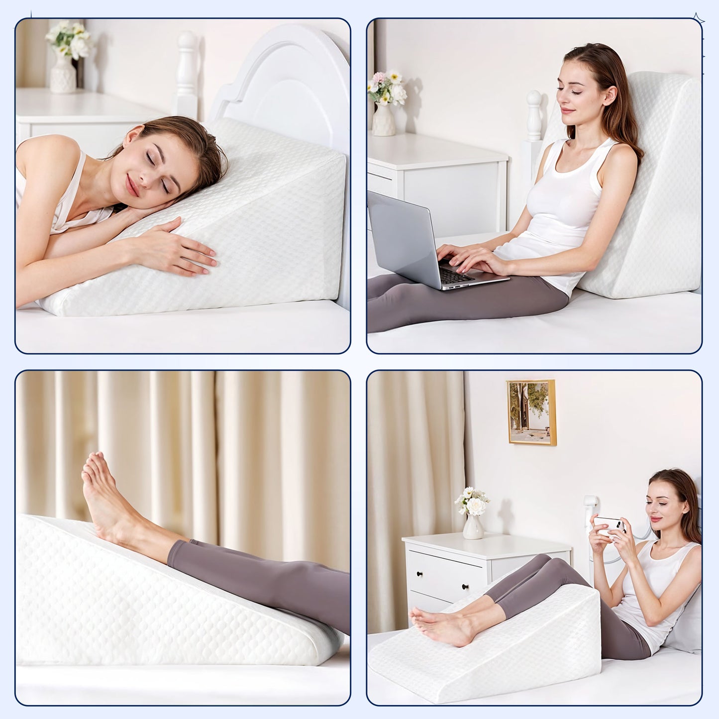 Back Pillow - WEDGE PILLOW FOR BACK & LEGS