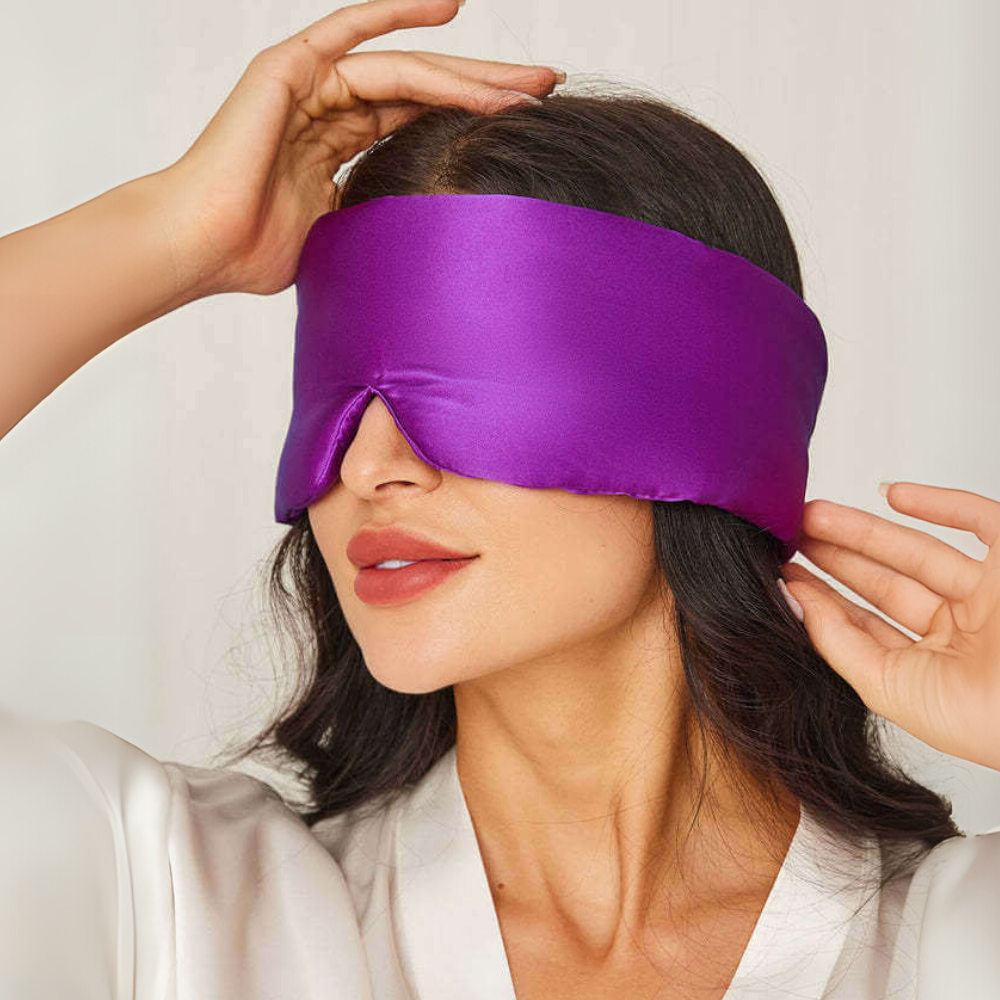 Luxurious Wide Padded Silk Sleeping Eye Mask