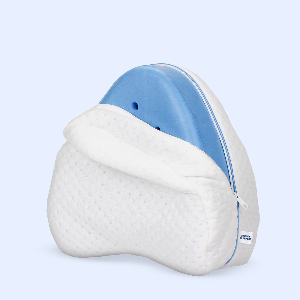 Cuscino di Supporto per Gambe e Ginocchia in Memory Foam - Sollievo dal Dolore per Sciatica, Schiena, Anche, Ginocchia, Articolazioni