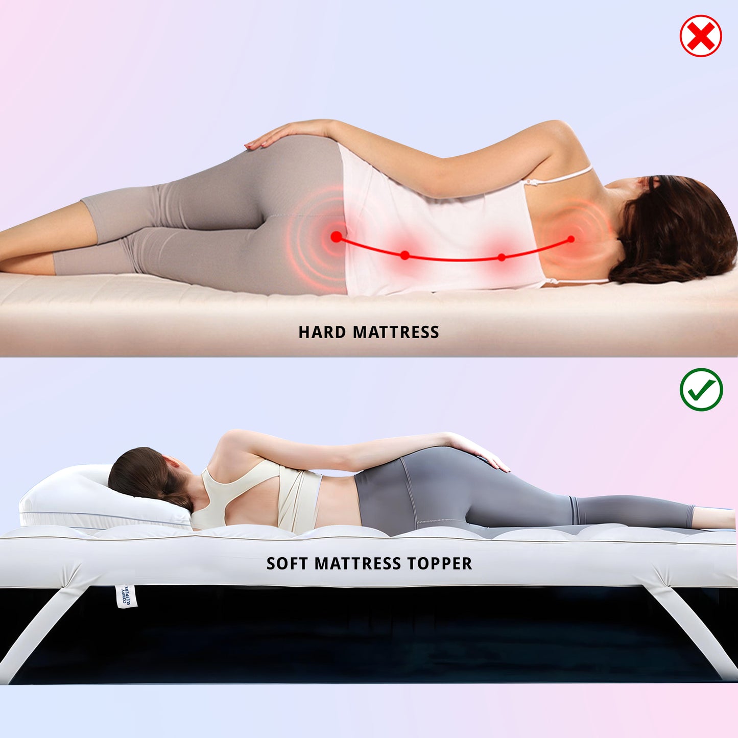 Luxury Top Mattress Topper – Ultimate Comfort for Restful Sleep