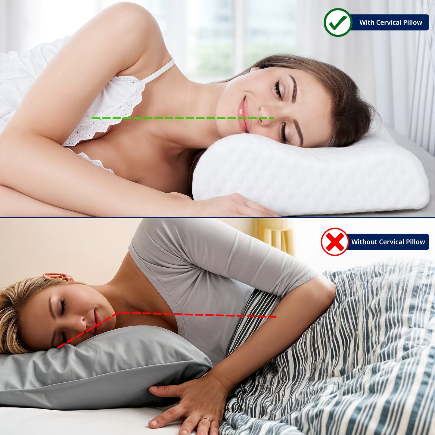 Nackenkissen gegen Nackenbeschwerden und zur Unterstützung