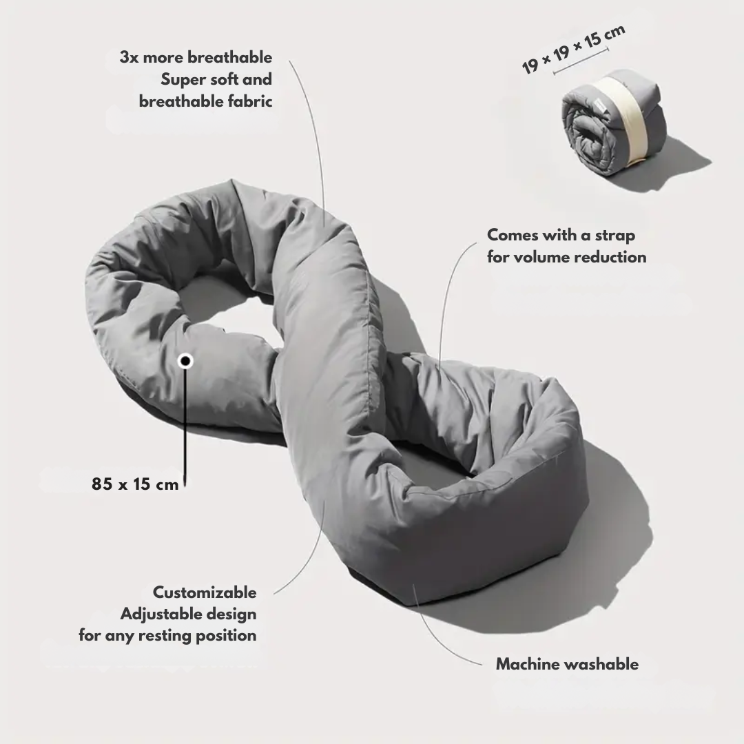 Infinity Travel Neck Pillow – Soft Neck Scarf for Home & Travel Sleep Support