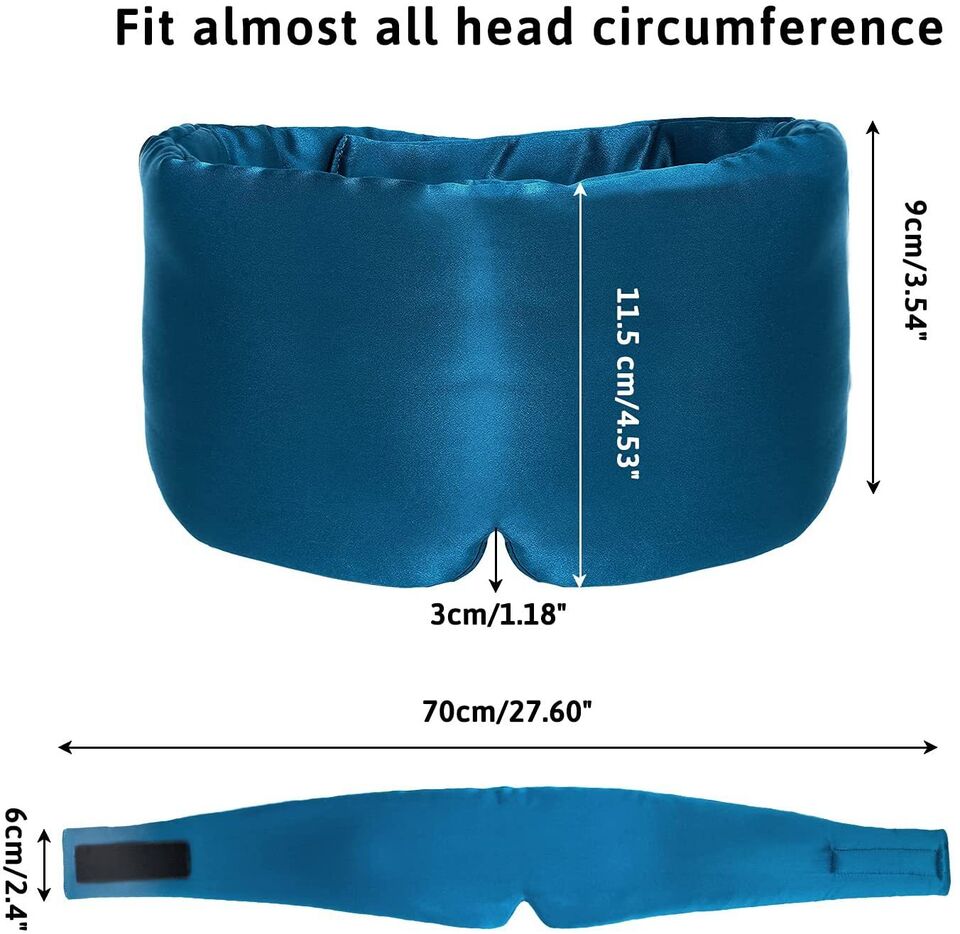 Luxurious Wide Padded Silk Sleeping Eye Mask