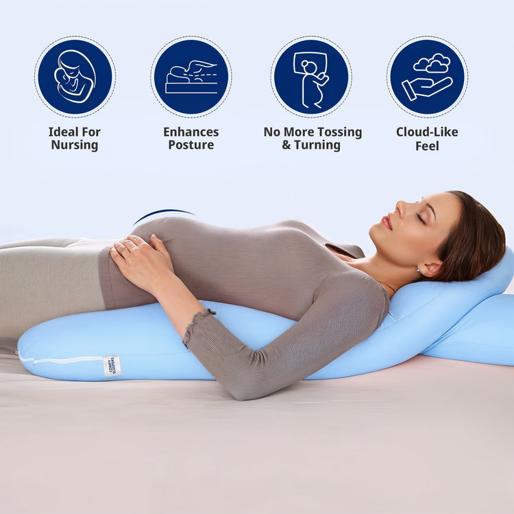 Maternity U Shaped Pillow - Must Have for Regular Comfort & Maternity Sleep