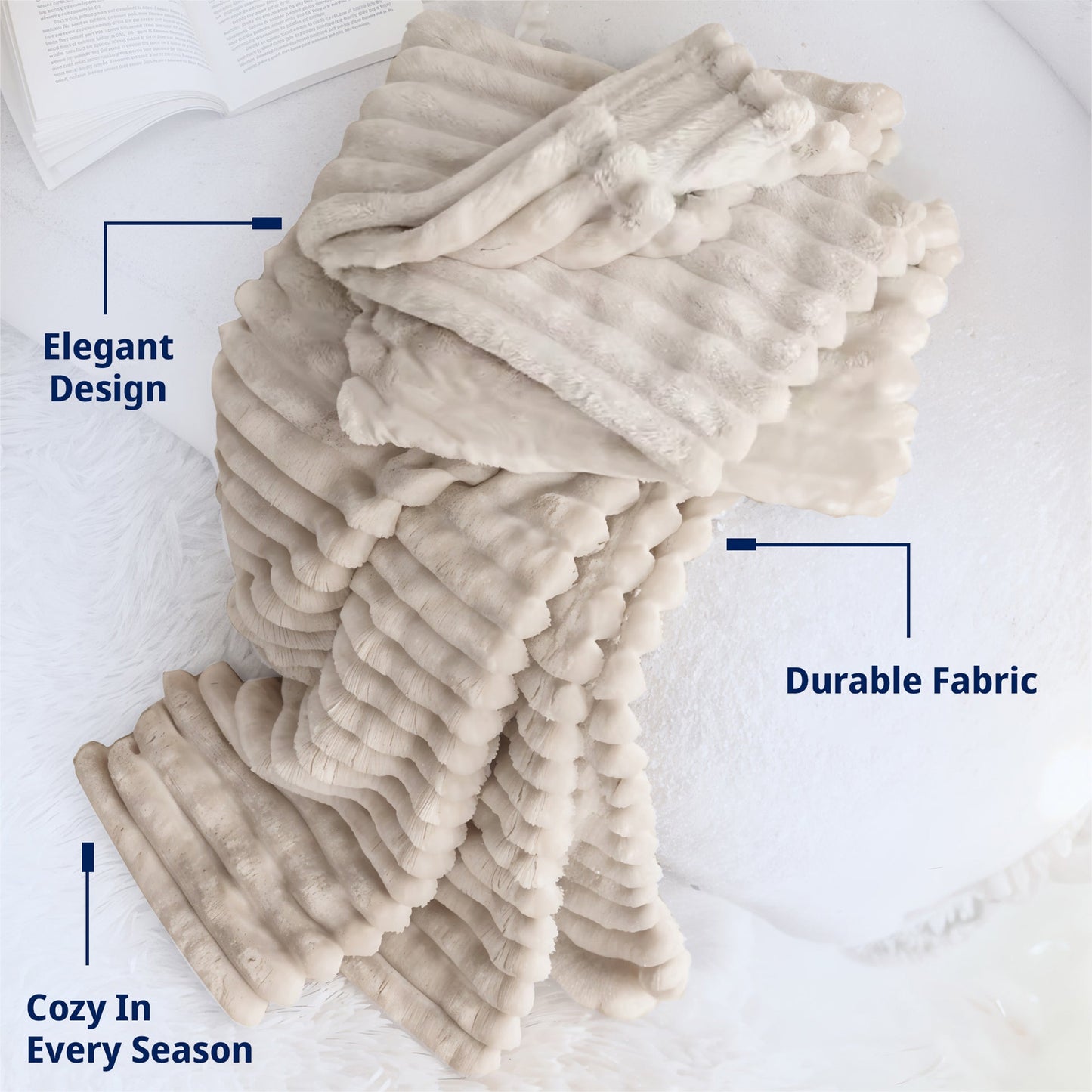 Bettwäsche Fleece Decke - Flauschige Weiche Decke