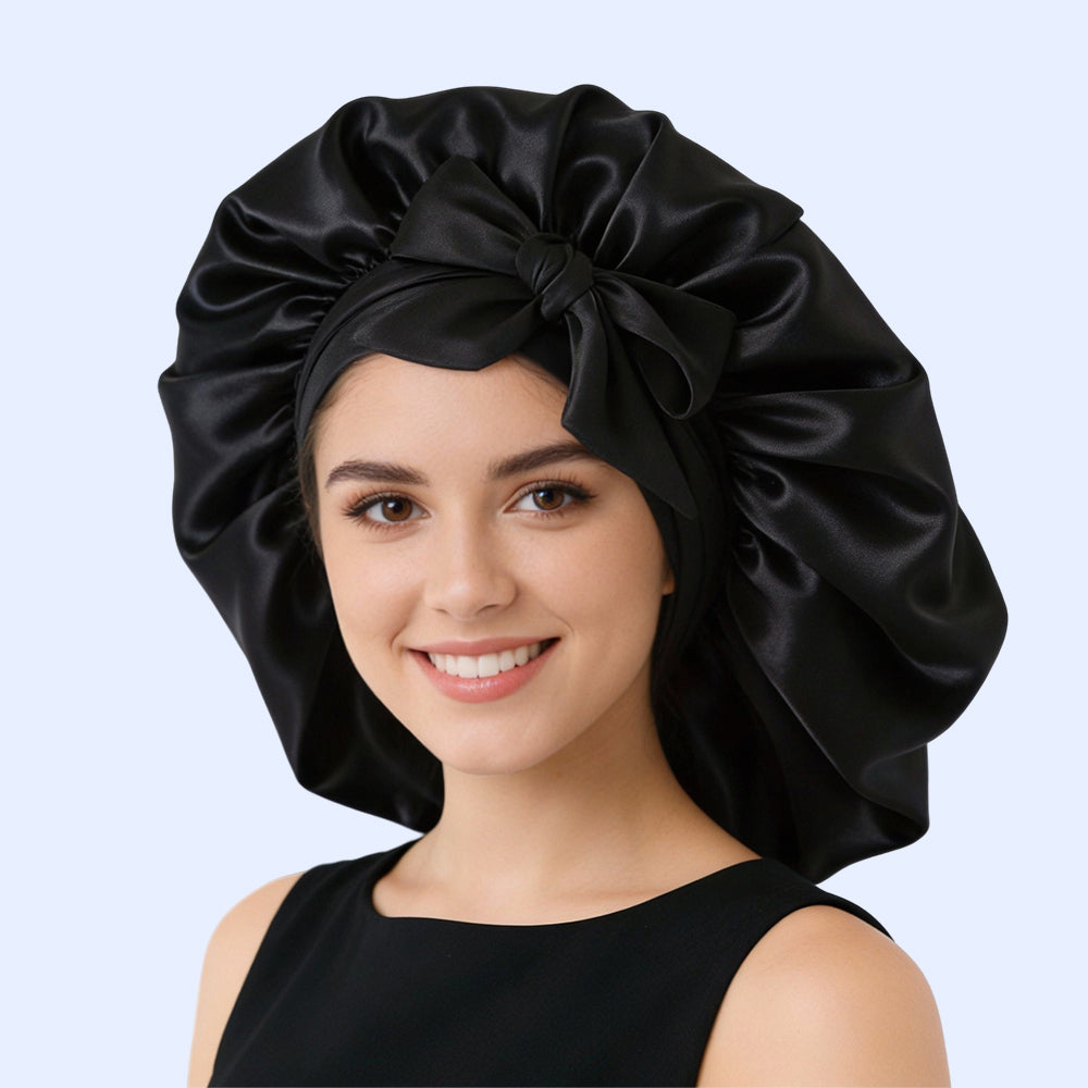 Bonetă de mătase pentru toată noaptea - rămâne pe cap toată noaptea garantat