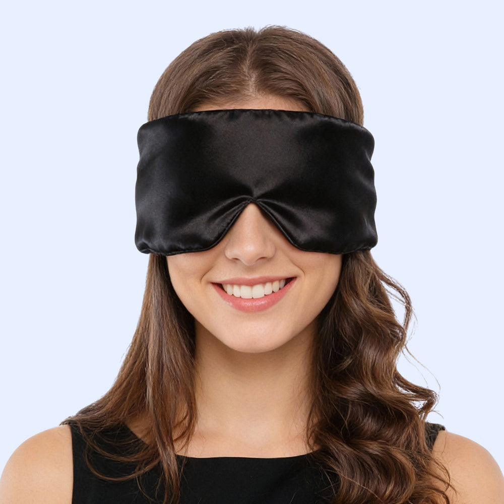 Luxurious Wide Padded Silk Sleeping Eye Mask