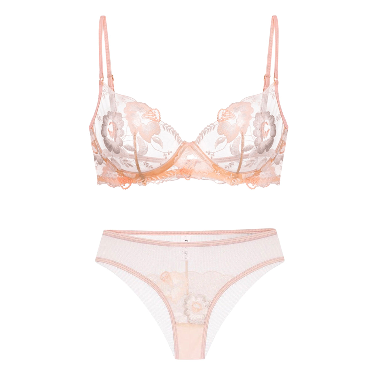 Peach Sheer Set