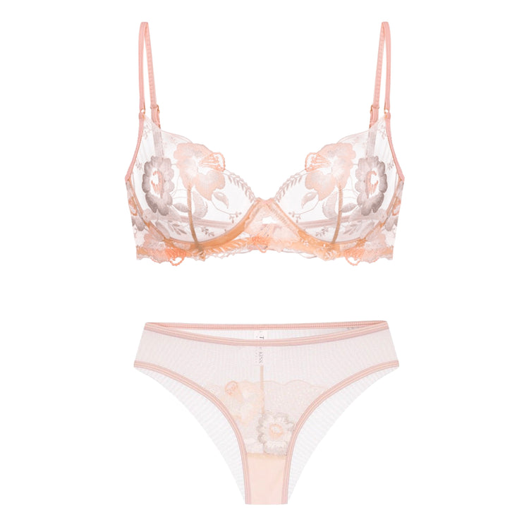 Peach Sheer Set