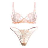 Peach Sheer Set