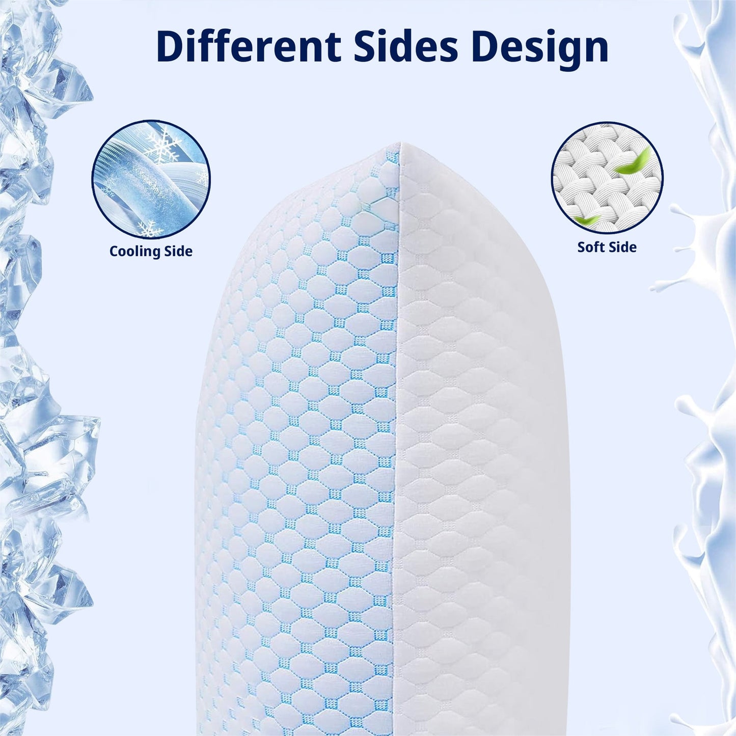 Poduszka z żelem chłodzącym dla osób śpiących w cieple i z dolegliwościami pleców