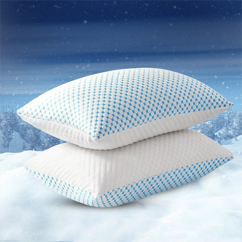 Cooling Gel Infused Pillow for Hot Sleepers & Back Discomfort