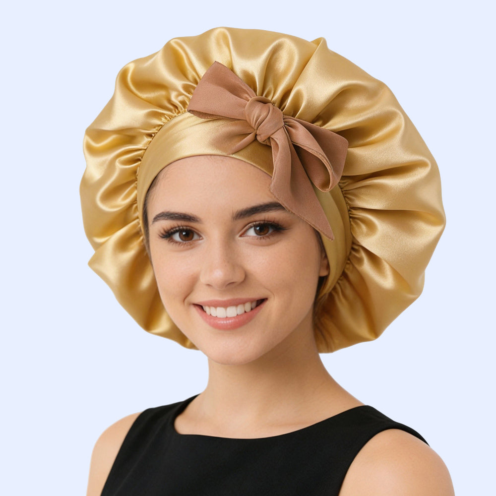 Bonetă de mătase pentru toată noaptea - rămâne pe cap toată noaptea garantat