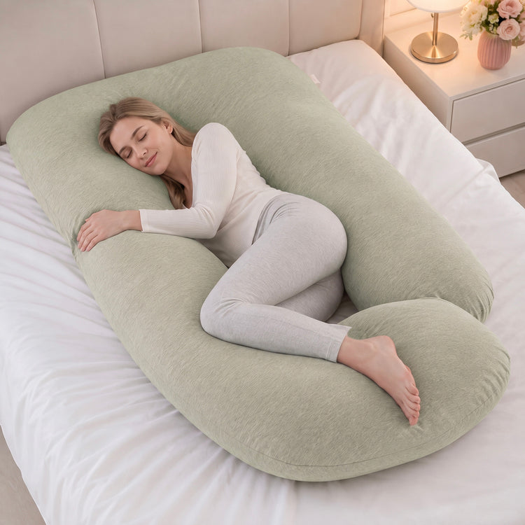 Cuscino Maternità a Forma di U - Indispensabile per Comfort Regolare e Sonno in Gravidanza