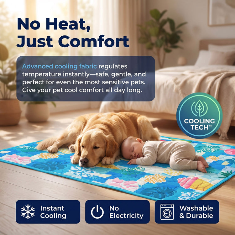 Pet Ice Cooling Calming Waterproof Blanket & Mat - Buy 1 Get 1 FREE