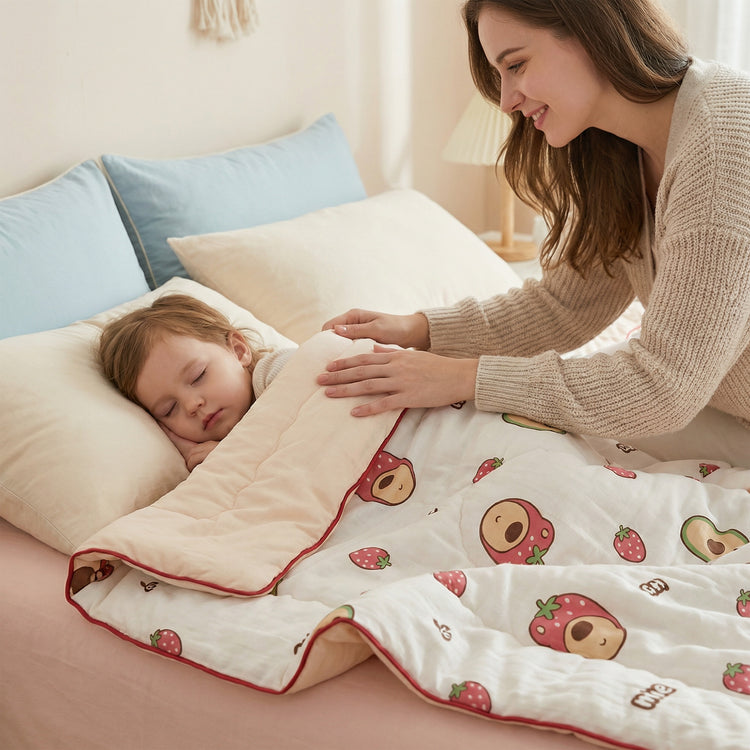 Kids and Toddlers Ice Cooling Calming Blanket - Reversible Dual-sided Design - Buy 1 Get 1 FREE