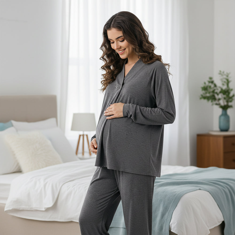 Bamboo Pregnancy Pajama Set