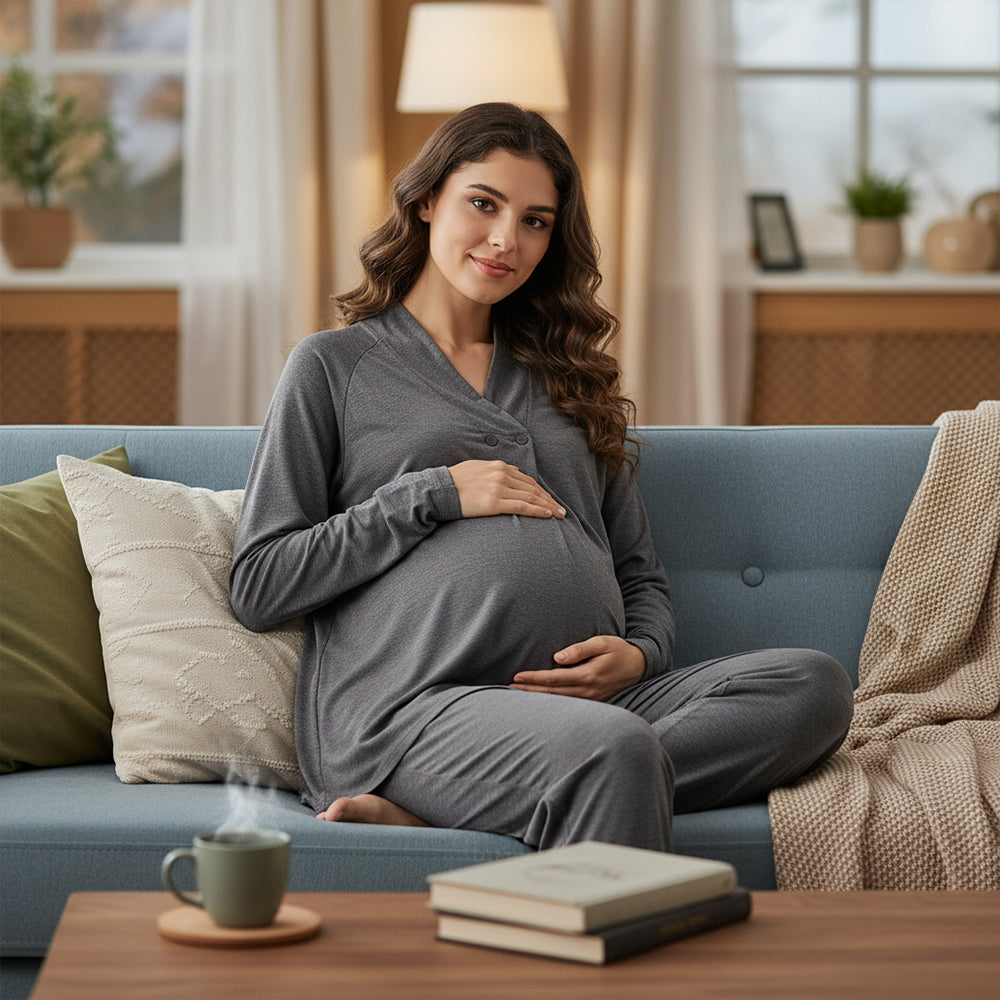 Bamboo Pregnancy Pajama Set