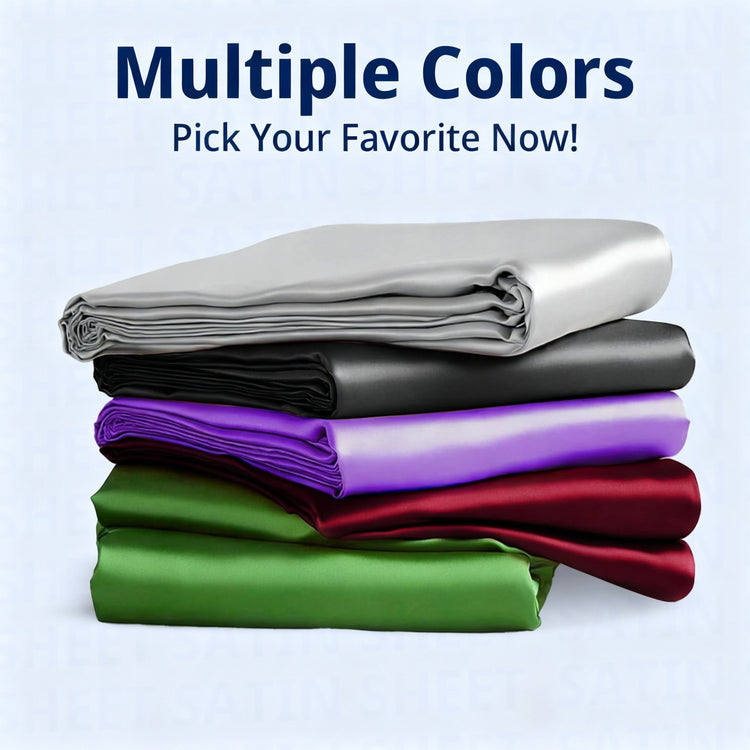 Satin Sheet Set – Ultra Silky, Cooling & Deep Pocket Bedding