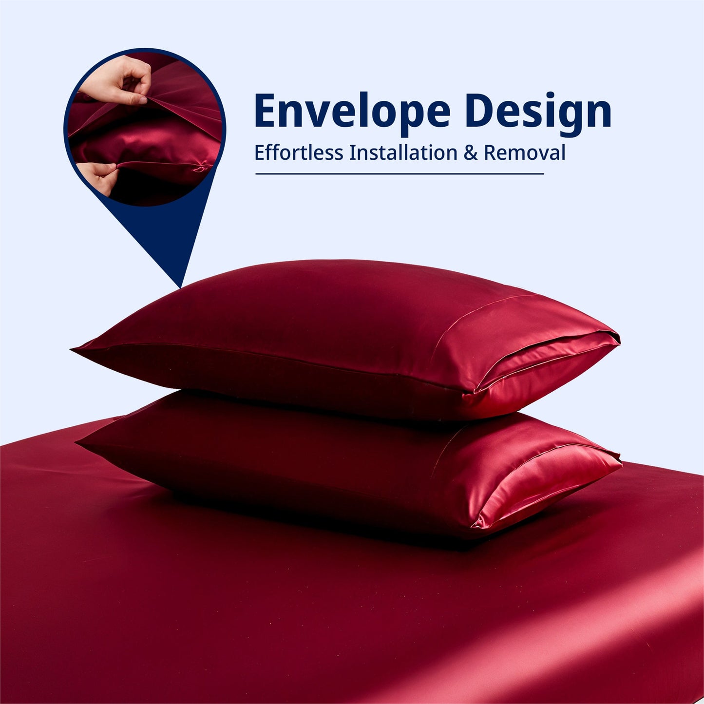 Set di Lenzuola in Satin – Ultra Setoso, Rinfrescante e con Tasche Profonde