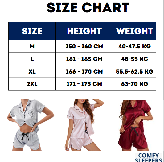 Women's Silk Nightwear Top & Shorts Set - Stay Comfy & Cool all Night