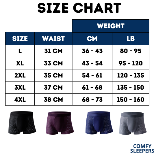 Bamboo Comfort Boxers - Stay Cool Without Sweat - Buy 1 Get 2 Free