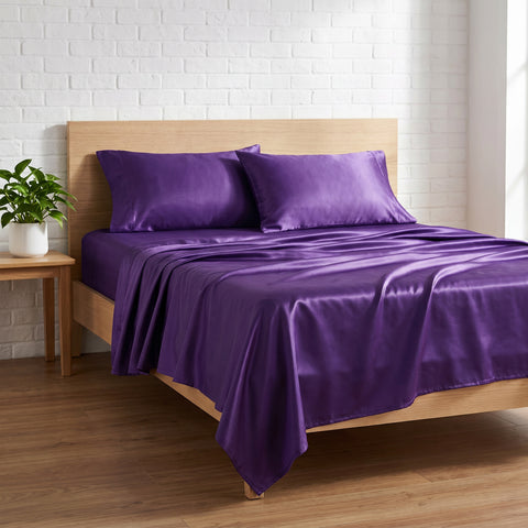 Satin Sheet Set – Ultra Silky, Cooling & Deep Pocket Bedding
