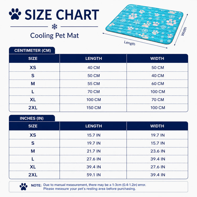 Pet Ice Cooling Calming Waterproof Blanket & Mat - Buy 1 Get 1 FREE